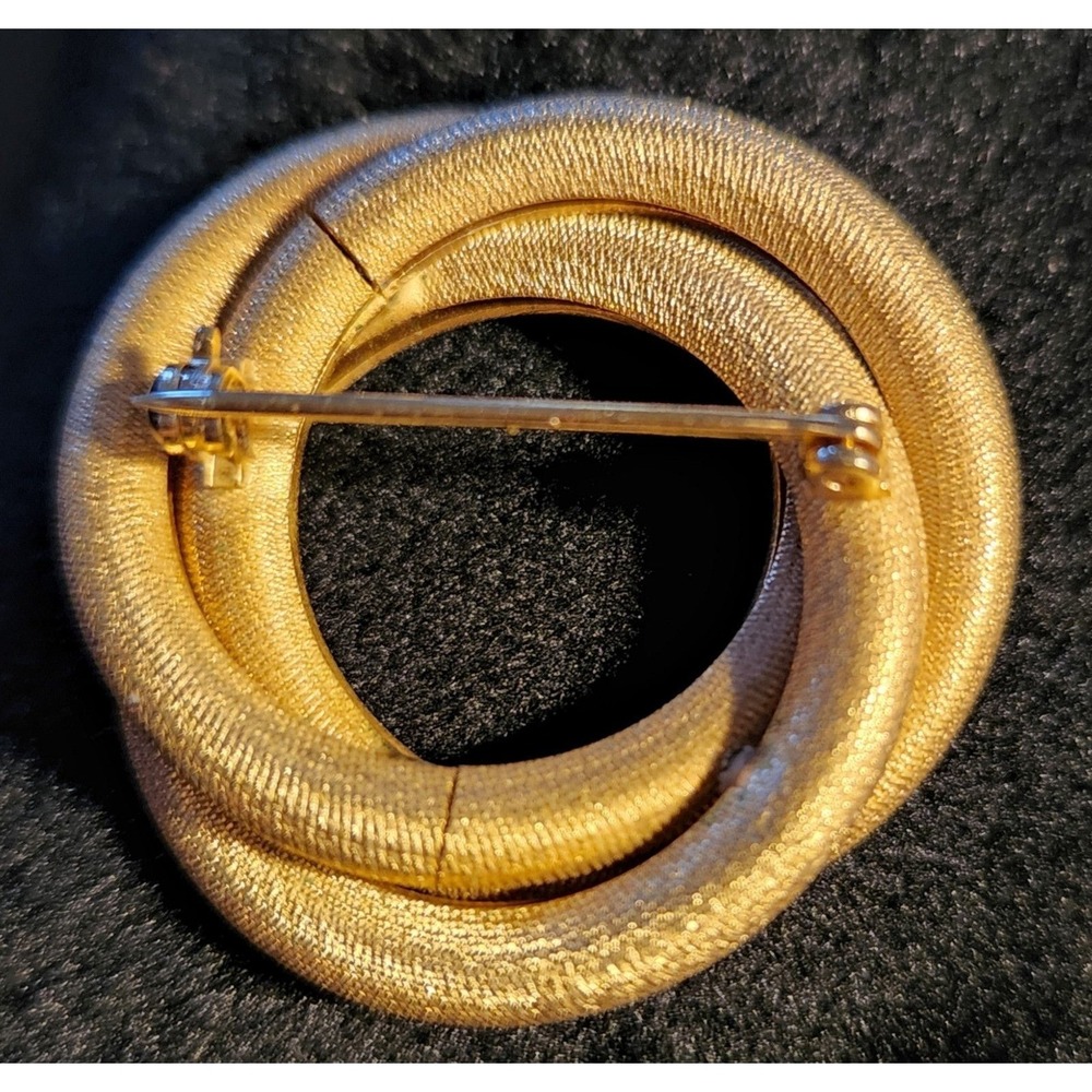 1950s Vintage Gold-tone Brooch Pin Miriam Haskell - Picture 3 of 3